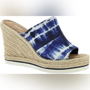 Tom’s Monica Wedge in Tie Dye Blue